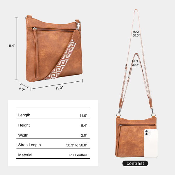 Small Crossbody Bag With 2 Adjustable Straps